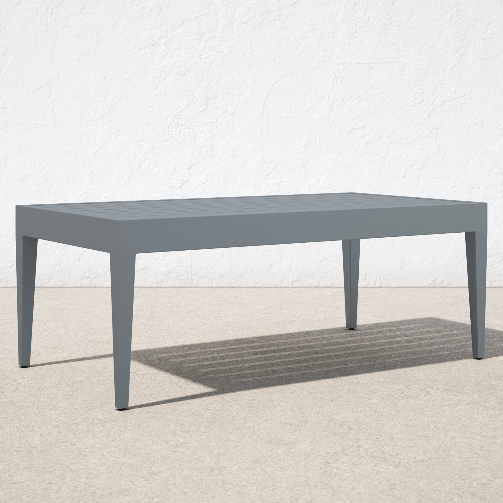 Whitman 47.3'' Metal Outdoor Coffee Table, Blue