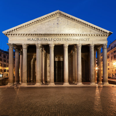 Elvyra Pantheon, Rome, photographie sur toile