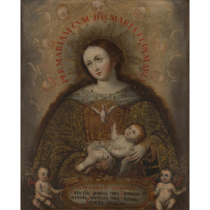 "L'Âme de la Vierge Marie" par MuseumPrints - Art mural sur toile tendue avec châssis, H 24 po x l 17 po