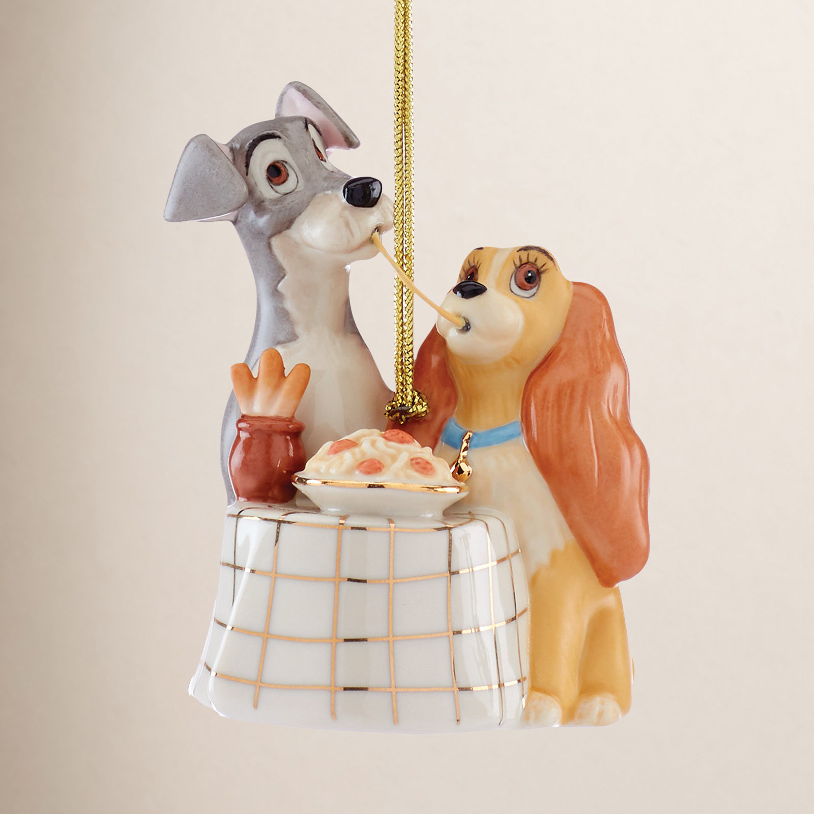 4" Porcelain Hanging Figurine Ornament