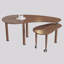 Table basse de salon en noyer rotative à 360 degrés avec placage de grain de bois et plateau de table en chêne pour chambre à coucher avec pieds en bois d'hévéa massif imperméable et résistant à l'usure-75250848-75250849