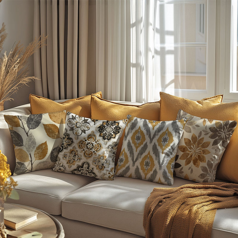 4 housses de coussin décoratives à motif bohémien 4 pièces