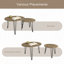 Ensemble de 2 tables basses gigognes 27,56 po-491218135