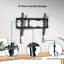Universal TV Wall Mount Bracket for 17–86" Flat/Curved TVs, Heavy Duty Tilt Design, 75kg Load, Max VESA 600×400mm, Spirit Level + Cable Ties Included