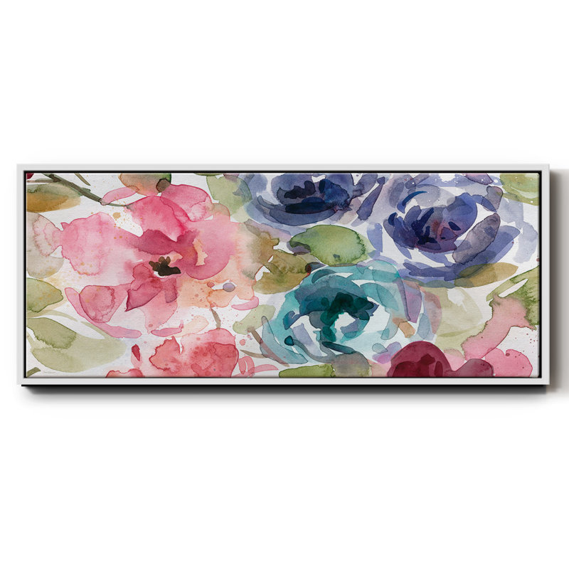 Garden Palette II - toile encadrée, H 20 po x l 50 po