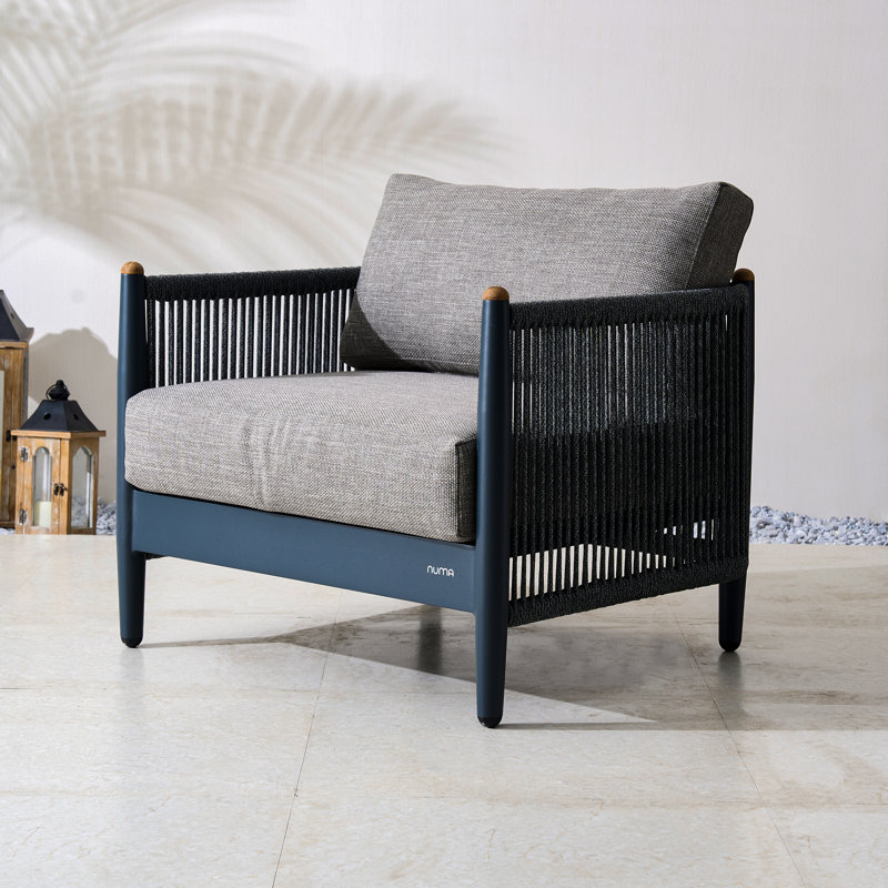 Outdoor Aluminum Lounge Chair With Cushions
