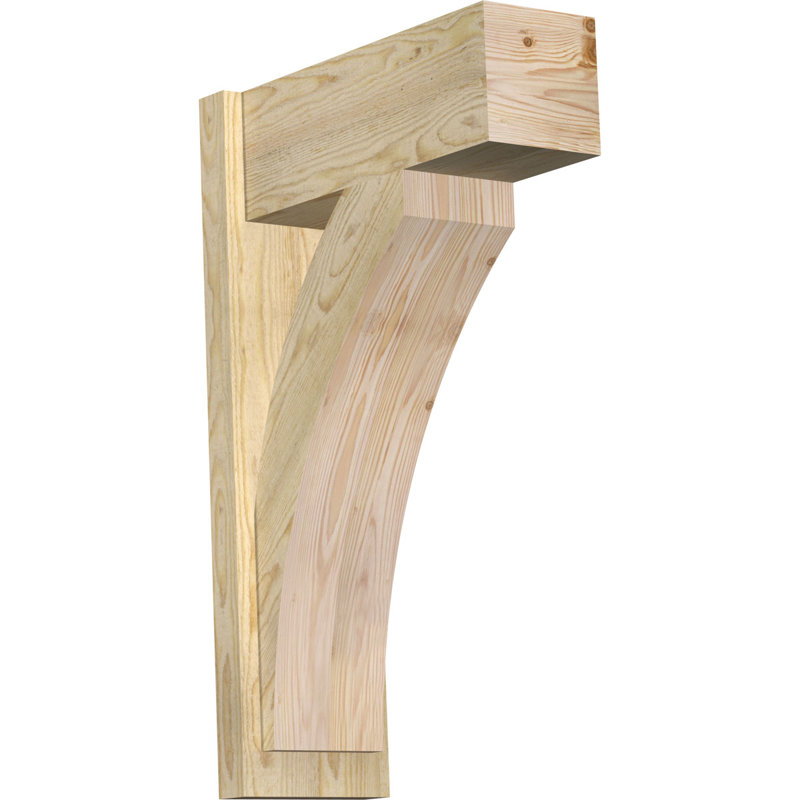 Bloc de bois rustique Thorton, Sapin Douglas de 8 po (sciage brut), P 26 po x H 32 po