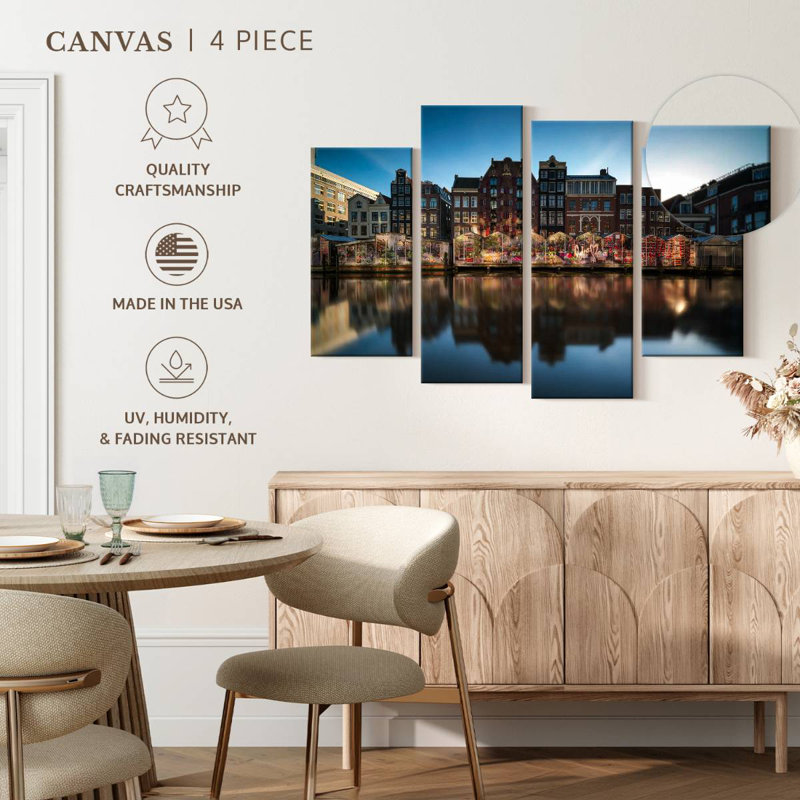 Keesha Bloemenmarkt In Amsterdam, 54" H x 84" W