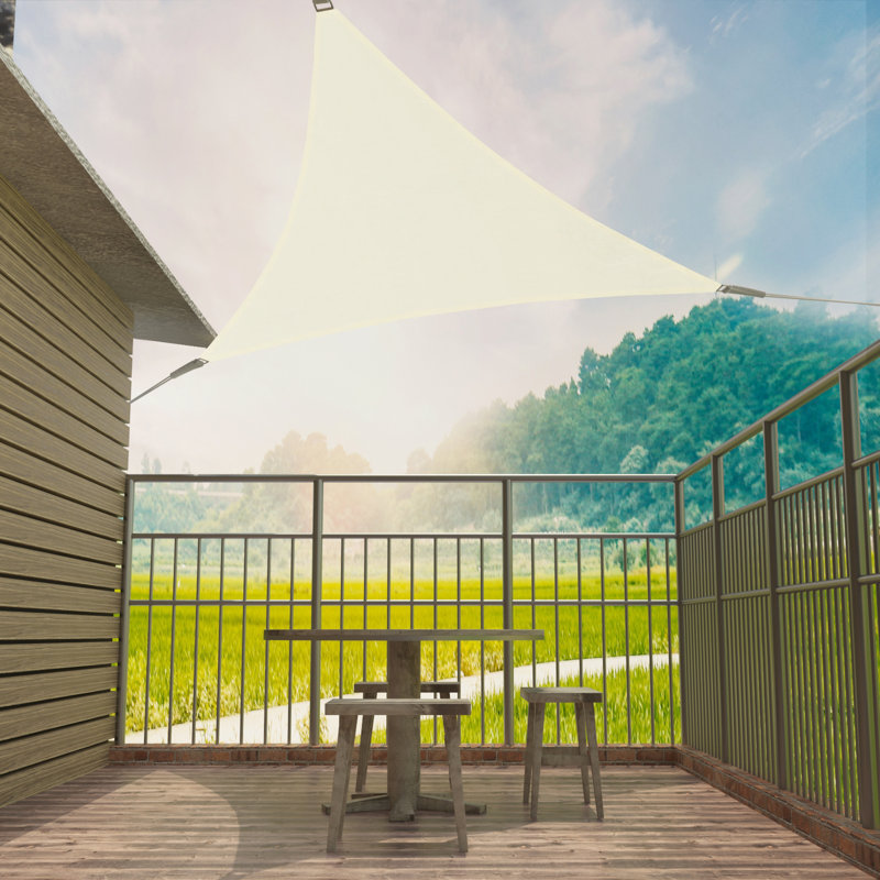 Dunkerton 3m x 3m Triangular Shade Sail, Cream