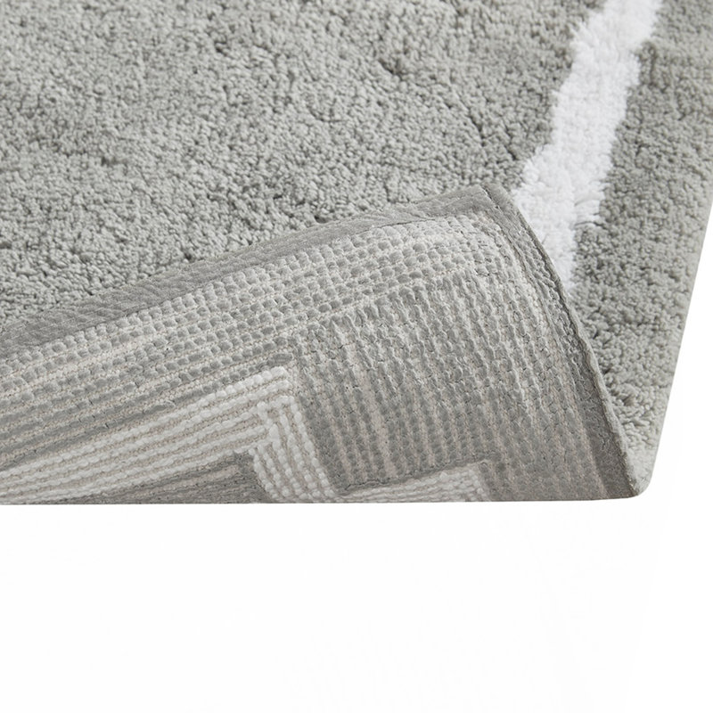 Cotton Tufted Bath Rug 24X40（Only One Rug）, Gray