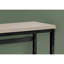 Bureau assis-debout pour bureau à domicile, hauteur réglable de 122 cm (48 po), plateau en stratifié beige avec structure en métal noir, bureau fonctionnel pour ordinateur portable idéal pour les petits bureaux, hauteur réglable de 122 cm (48 po), espace de travail compact