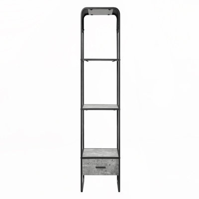 2-shelf Side Pier with 1 Drawer