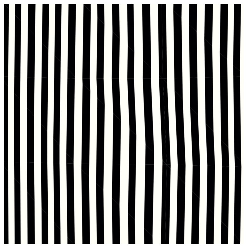 Jeté en molleton Stripes - Jeté à motif pour canapés ou lits, Black/White Striped, L 60 po x l 51 po