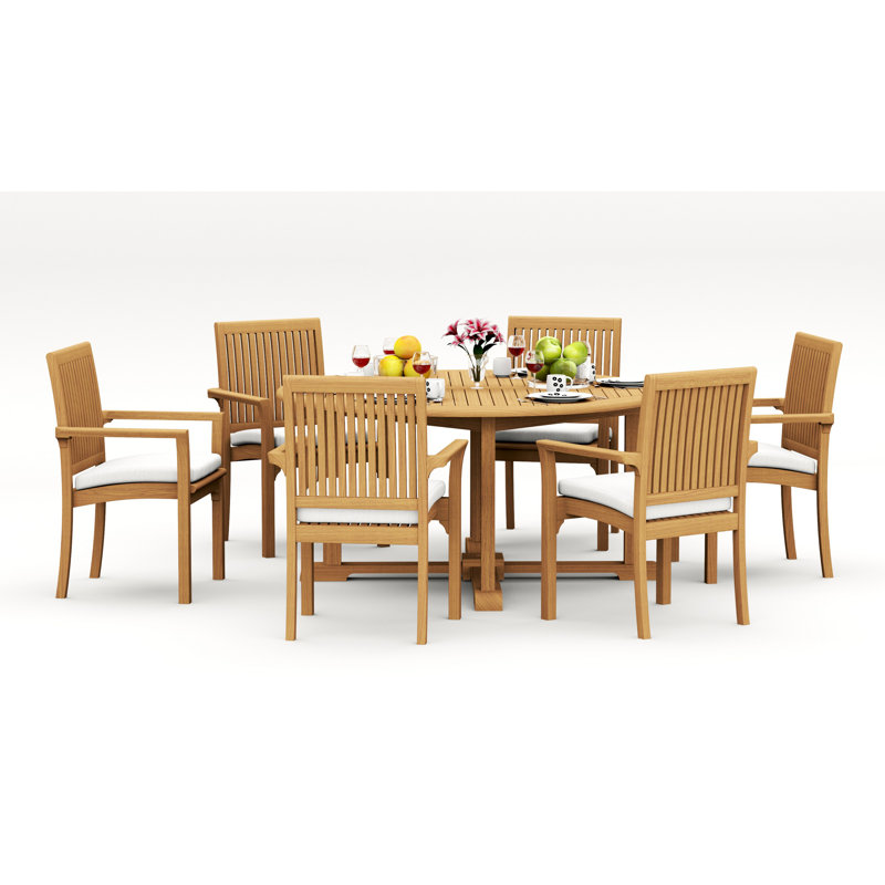 Lua Outdoor 7 - Piece Teak Dining Set