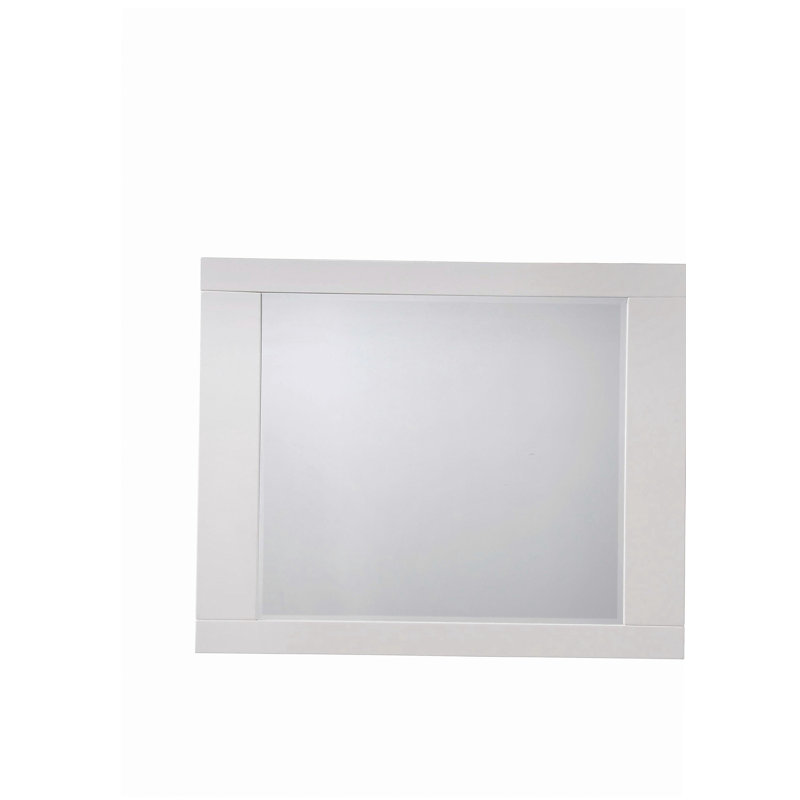 Naima II White High-Gloss Mirror