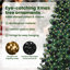 vidaXL Artificial Pre-lit Christmas Tree Green PVC and Metal-880927690