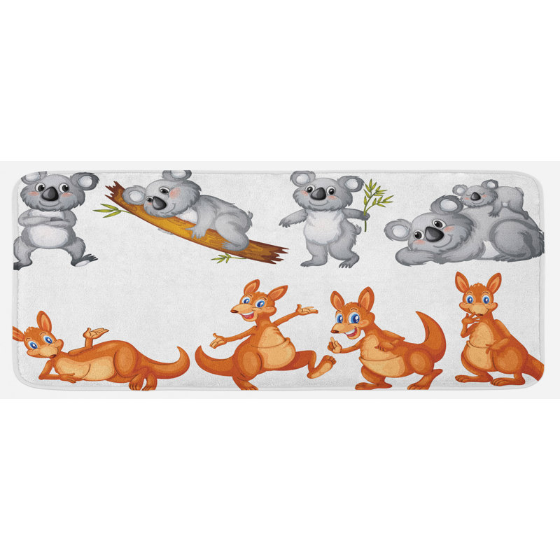 Tapis de cuisine tropical animaux