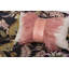 Linen Lumbar Pillow with Ostrich Feather Trim-40992934