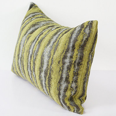 Stripe Pattern Metallic Pillow Cover