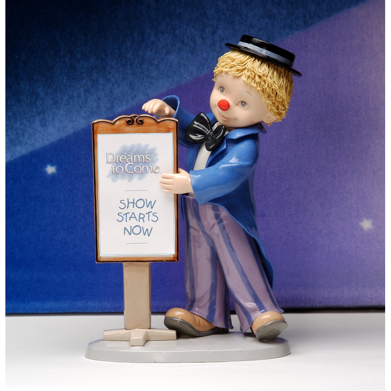Figurine clown en porcelaine