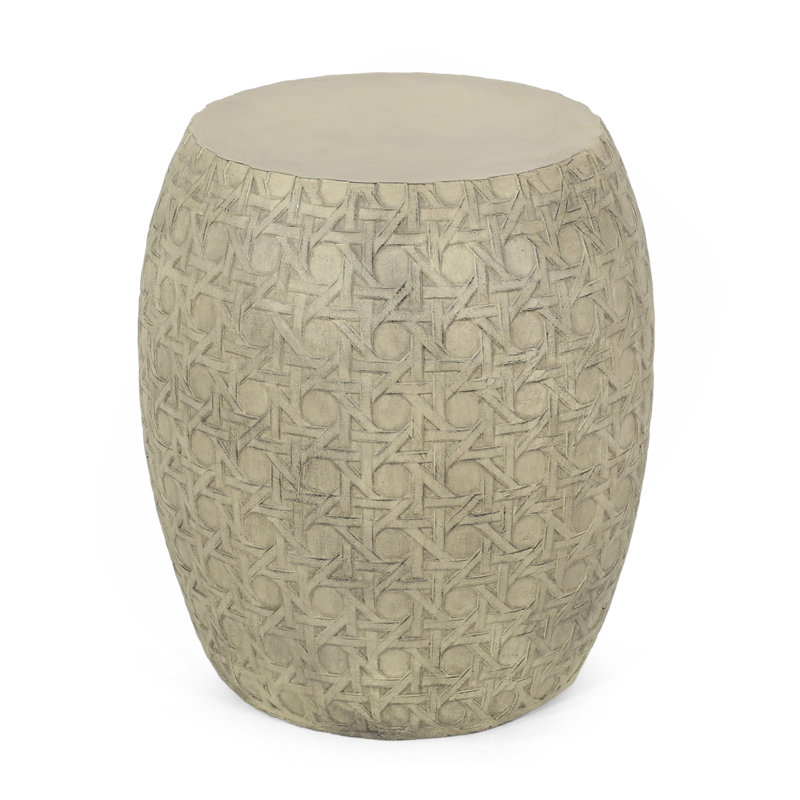 Outdoor Lightweight Concrete Side Table