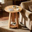 Table de bout ronde à 2 niveaux Minimalist