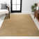 Twyla Classic Solid Low-Pile Machine-Washable Yellow Rug