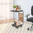 C Shaped Side Table  W/ Brake Caster-211862423-211861611