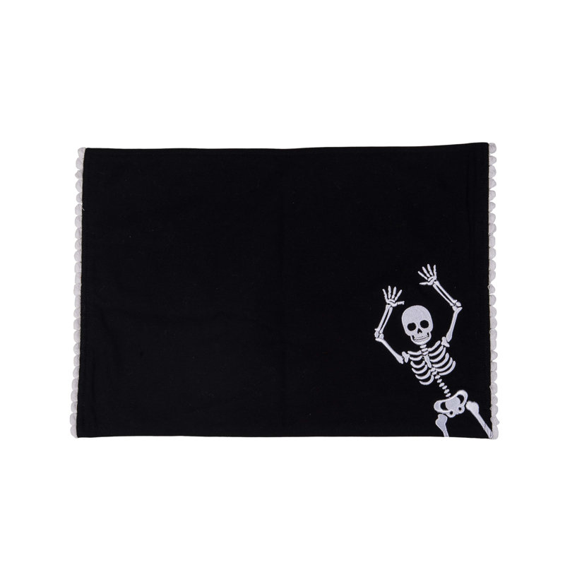 Ensemble de 6 napperons Skull Dance Halloween