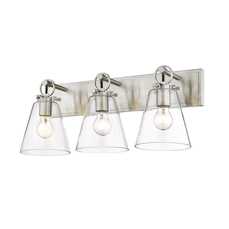 Lefever 3 - Light Dimmable Vanity Light, Brushed Nickel