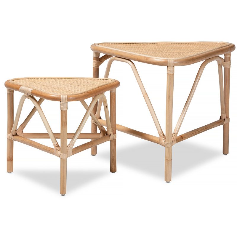 Table de bout triangulaire avec emboîtement