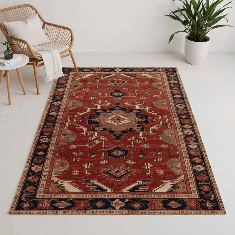 Tapis turc intérieur et extérieur brun, Rectangle 5 pi x 7 pi