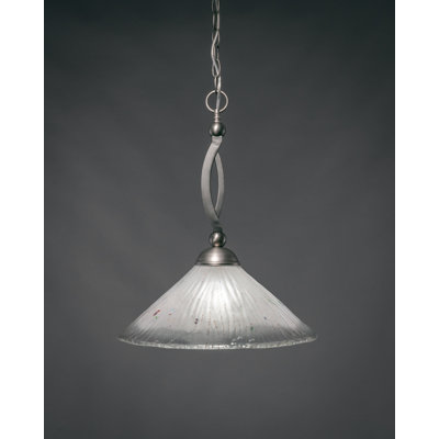 Bow Chain Hung Pendant Glass