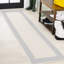 Tapis intérieur / extérieur crème / bleu Clarktown-73698843