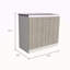 Utility Sink With Cabinet, Double Door, One Shelf-118592766-118592769