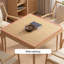 Burlywood Square Solid Wood Poker Table-117093572