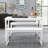 Aithan 3-Piece 43.3 Inch White Dining Table Set with Benches, Rustic Kitchen Table Set for Small Spaces, Modern Farmhouse Dining Set with Bench for Kitchen & Dining Room-1960973184-2009791581