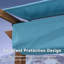 Pergola rétractable d'extérieur mauve 10 pi x 10 pi avec abat-jour en métal pour abri de soleil pour patio-80695626