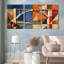 «Abstract Bridge», reproduction d'art sur toile tendue sur toile (ensemble de 3)-1464444395