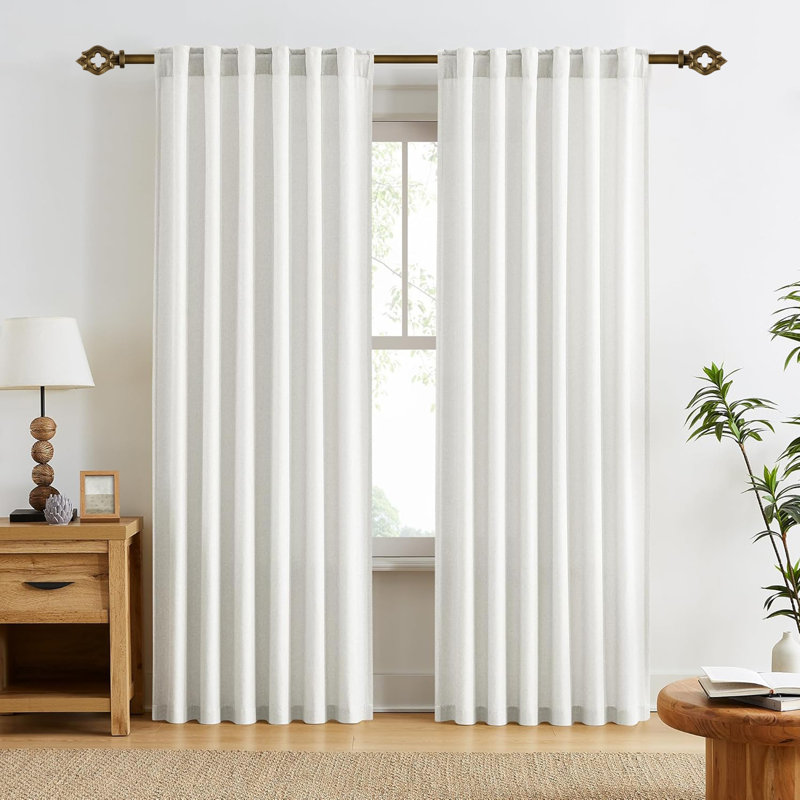 Tringle à rideaux simple Palmer, Doré de la Renaissance, l 84 po à 120 po