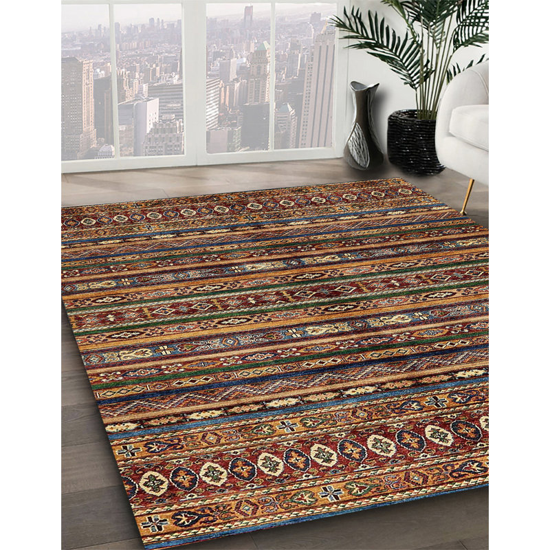 Tapis abstrait moderne 667, Carré 3 pi