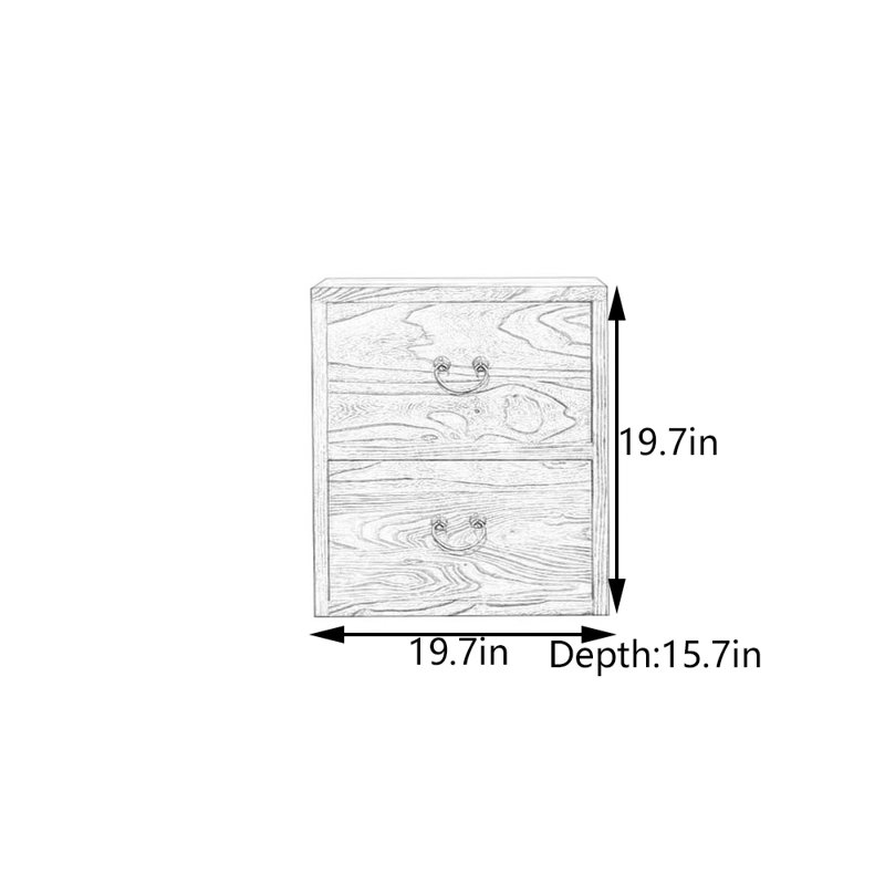 Console en bois d'orme massif