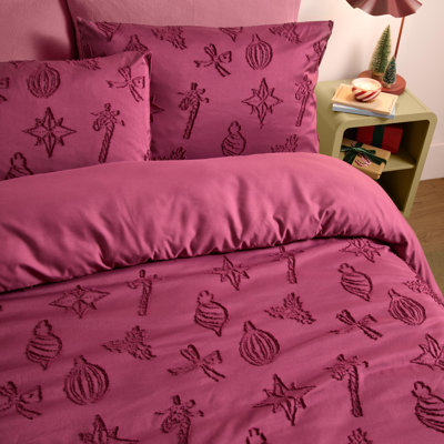 Christmas Tufted Soft Touch Duvet Cover Set