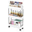 Ezhno 15cm W Stainless Steel Shelving Unit with Wheels