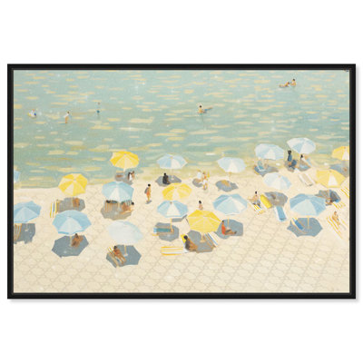 «Relaxed Beach Vacay», art mural Glam Beach par Art Remedy