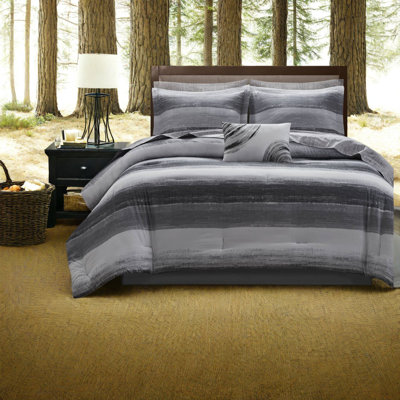 Durable Black Bedding Sets With Cotton Sheets, Modern Style For Home