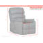 Charlestine 80cm Wide Lift Assist Standard Recliner-148771335