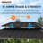 Sunjoy 8' x 12' Wooden Grill Gazebo with Built-in Solar Panel 9.5' Tall Hardtop Outdoor Barbecue BBQ Gazebo with Larger Steel Double Roof, 2 Side Shelves for Deck, Lawn, Backyard, Gray-91016878