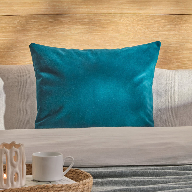 Square Cushion Cover, Teal