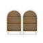 Petite bibliothèque arquée, armoire de rangement arquée, bibliothèque supérieure arquée en bois moderne avec 3 tablettes, étagère de rangement à 3 niveaux pour le salon, la chambre à coucher, le vestibule